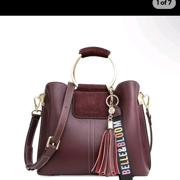 Belle and Bloom Handbags - Maroon Shoulder Bag